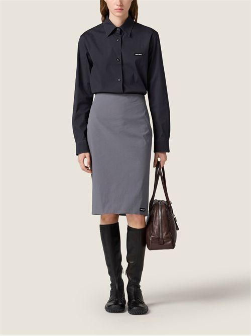 Camicia in popeline stretch MIU MIU | MK20616472F0002